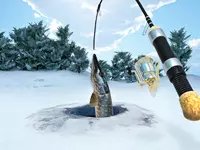 Ice fishing in Germany
